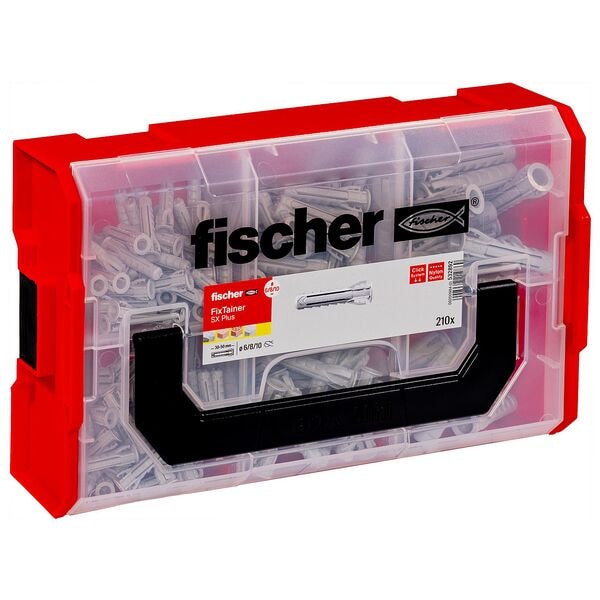 fischer Spreizdübel-Sortiment »FixTainer - SX Plus« 210 Stück grau Image