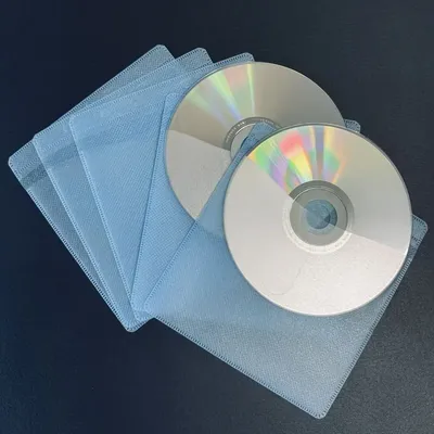 Dual-Sided Clear CD/DVD Collection,100-Piece Set with Scratch-Resistant Design, Dust-Proof, CD Slot