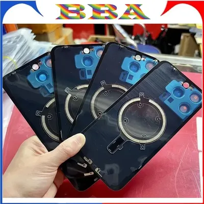 Rear Back Glass with Magnet Suitable For IPhone 16 15 Pro MAX 14 PLUS Back Cover Glass Rear Shell