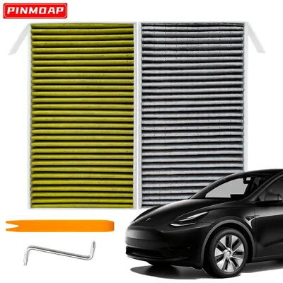 Activated Carbon Air Filter Suitable For Tesla Model 3 Y Cabin Air Filter Cartridge Matching Tool