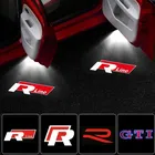 Proiettore logo porta luce di benvenuto per auto a LED per VOLKSWAGEN R LINE GTI Touareg Jetta Touran Golf 5 6 7 Passat B6 B7 B8 B9 CC POLO