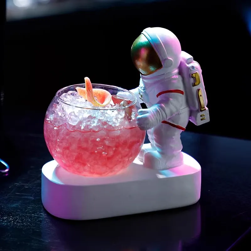 Bicchieri da astronauta creativi da 250ml bicchiere da succo personalizzato per birra tazza mista luminoso bicchiere da vino misto bicchiere da bevanda speciale