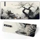 Tapis de souris blanc noir XXL pour ordinateur de jeu, grand tapis de bureau artistique, accessoires de bureau pour ordinateur portable, tapis antidérapant pour tablette
