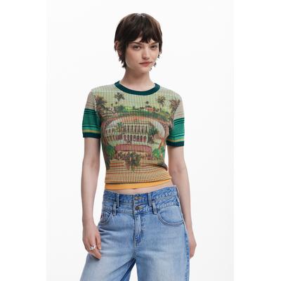 Landscape knit T-shirt