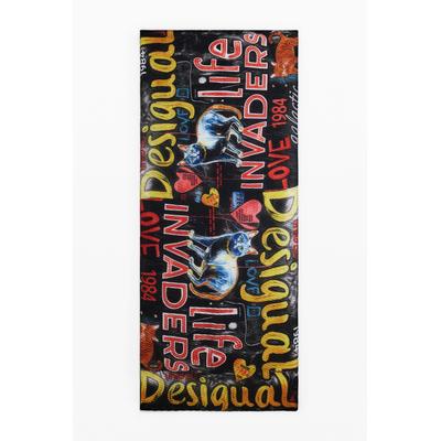 Cat letters scarf