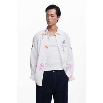 Shirt with ethnic patterns