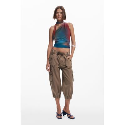 Cargo capri pants