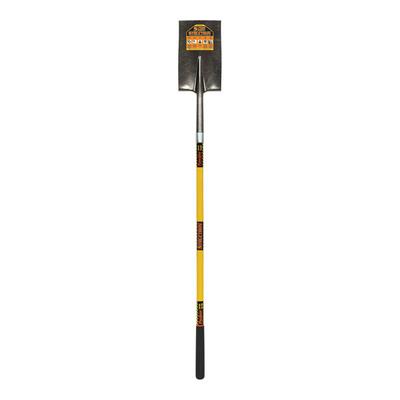 Seymour Midwest Structron S700 SpringFlex 7 1/2" Garden Spade Shovel with Rear Rolled Step and 48" Fiberglass Handle 49733
