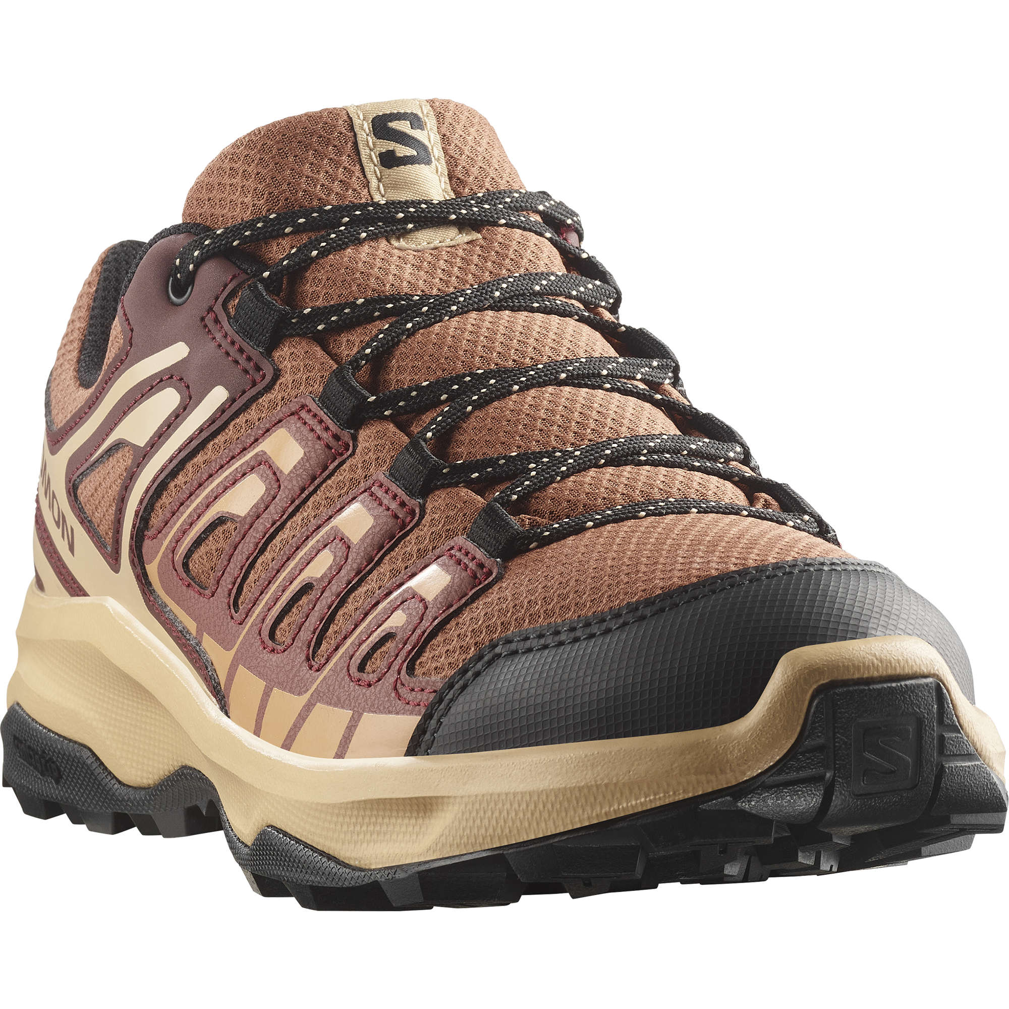 Wanderschuh SALOMON "EXTEGRA W", Damen, Gr. 40, russet, henna, butterum, Synthetik, Textil, Schuhe Wanderschuh, wasserdicht