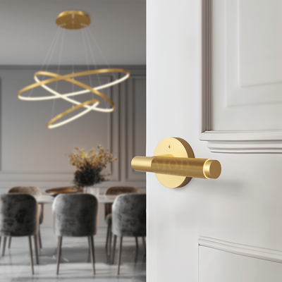 Carrington Modern Door Handle | Brushed Gold / Privacy | MOD LIGHTING