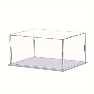 TEMU 1pc, Acrylic Display Cases With , Plastic Collectible Showcase, Protective Storage Box For Diecast Models, Elegant Organizer For Home & Retail Image