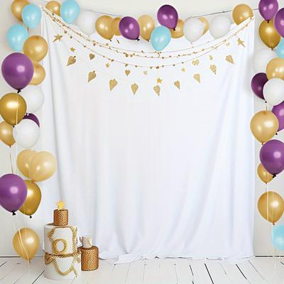 TEMU Polyester Photography Backdrop - 120gsm, Wrinkle-resistant & Easy To Clean, Weddings, Banquets, And Studio Image