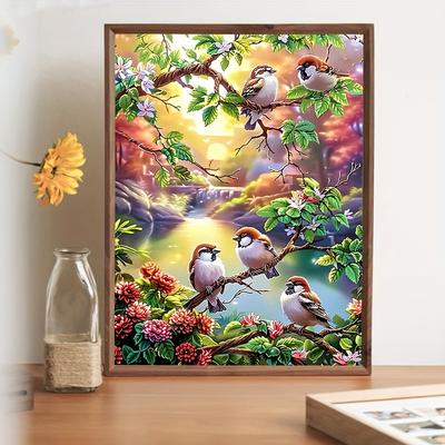 TEMU 5d.diy .using Mosaic Diamond Painting Art Form.show.elegant Wall Decoration For Living Room.office.carnival .30*40cm/11.8*15.8in Image