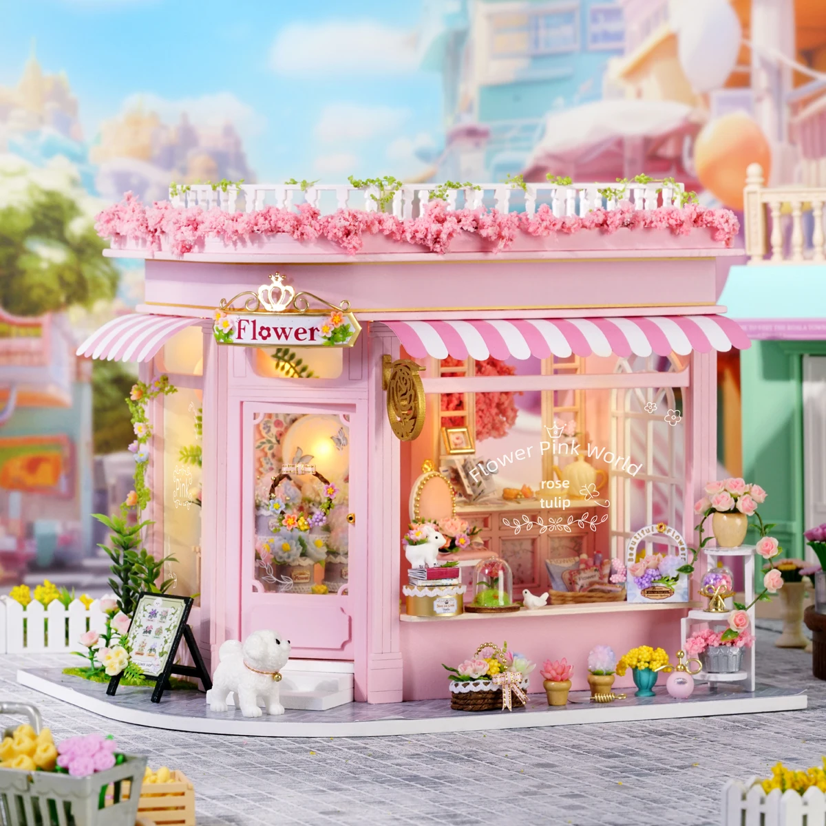 Puppenhaus Mini DIY Kleines Kit 3D Puzzle Montage Gebäude Modell Spielzeug Zuhause Schlafzimmer Dekoration mit Möbeln Holz Handwerk Puppenhaus