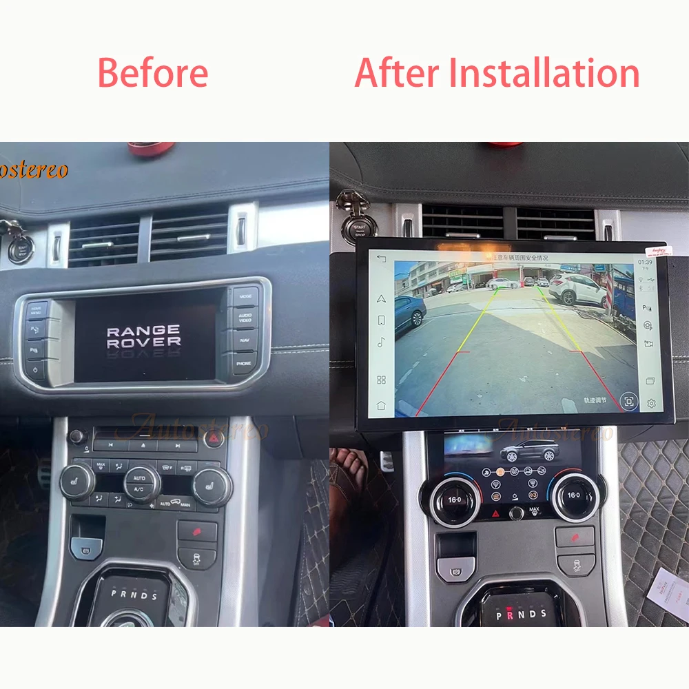 13,3'' Android13 AC Panel Für Land Rover Range Rover Evoque L538 2010 + Klimaanlage Auto GPS Navigation Auto Multimedia Player Image