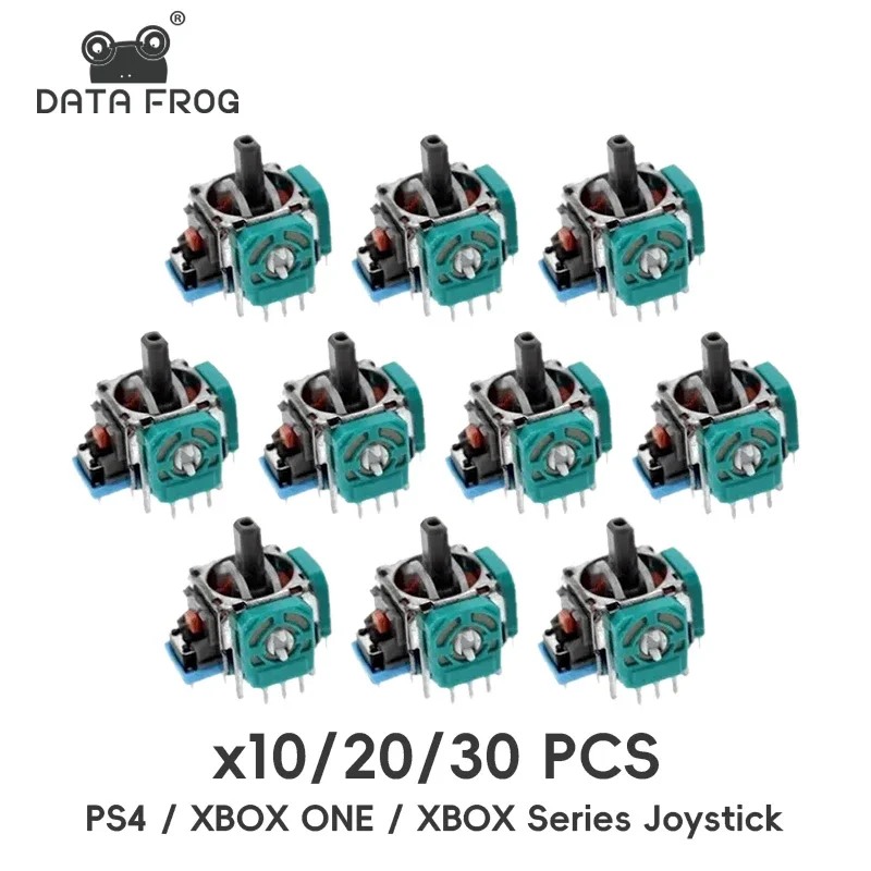 DATA FROG 10/20/30 Stück Ersatz 3D Analog Joystick für PS5/PS4/SwitchPro/Xbox One Controller ThumbStick Reparatur Teile Zubehör Image