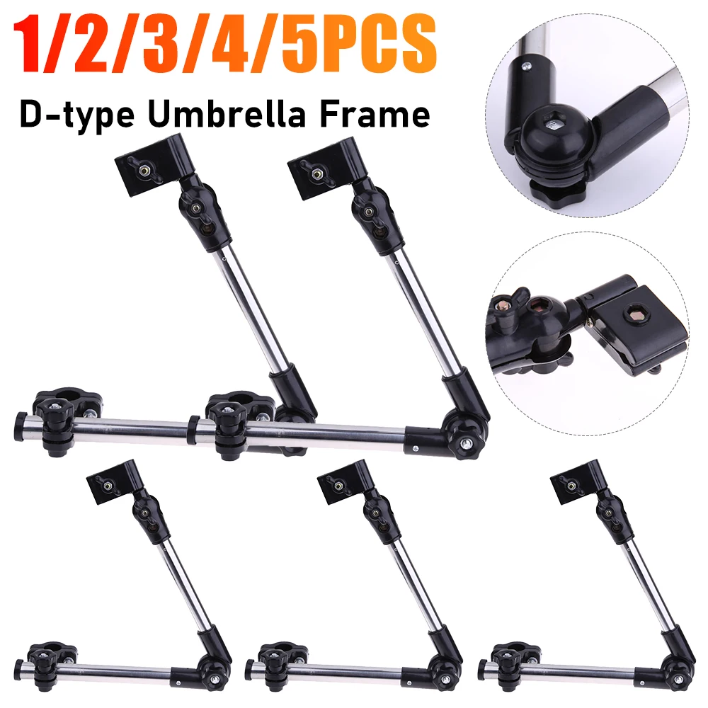 Universeller Rollstuhl-Fahrrad-Schirmhalter, jeder Winkel, Kinderwagen-Anschluss, höhenverstellbar, für Sonnenschutz und Regenschutz