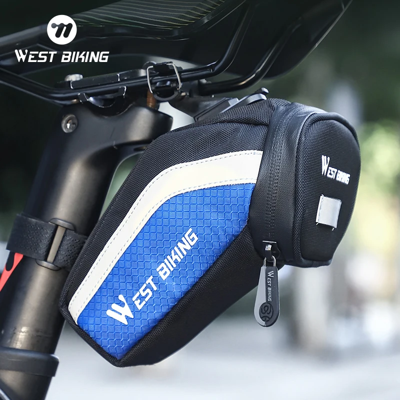 West Biking tragbare Fahrrad Heck tasche langlebige wasserdichte multifunktion ale Fahrrads attel tasche Werkzeug Aufbewahrung tasche Fahrrad zubehör Image