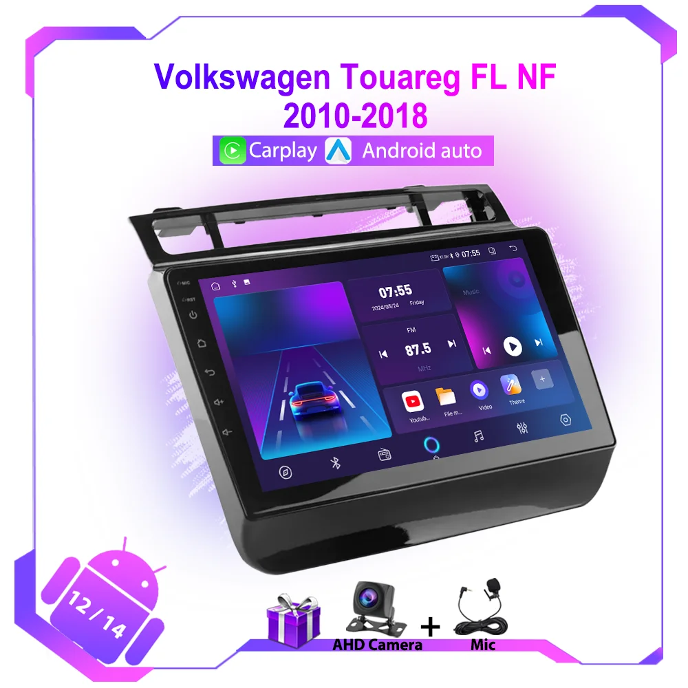 Auto Android Radio für Volkswagen Touareg Fl NF 2013-2016 Multimedia Video Player Navigation GPS 4g WLAN IP-Bildschirm Hea dunit 2din Image