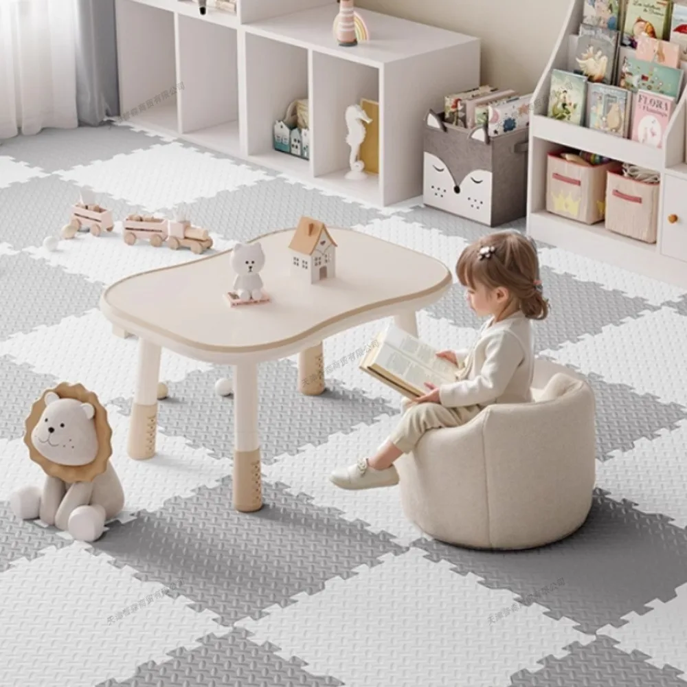 4/8 Stück ineinandergreifende EVA-Schaum-Fußmatten, quadratische Baby-Spielmatte, Babyspielzeug, Kleinkind-Spielmatte, geeignet für Kinder, Baby, Spielzimmer, Fitnessstudio