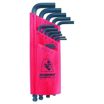 Bondhus 15-Piece Ball-Driver L-Wrench Key Set, Metric (116-10995) 1 Set