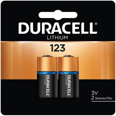 Duracell Lithium Battery, 3V, 123, 2/PK (243-DL123AB2PK) 1 Pack of 2 Duracell®