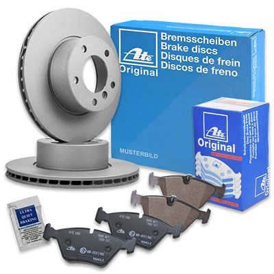 Ate Bremsscheiben belüftet +Bremsbeläge vorne [Hersteller-Nr. 10698560] für Daihatsu, Subaru Image