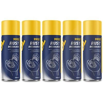 Mannol 5x 450 ml Rust Dissolver Rostlöser [Hersteller-Nr. 9932] Image