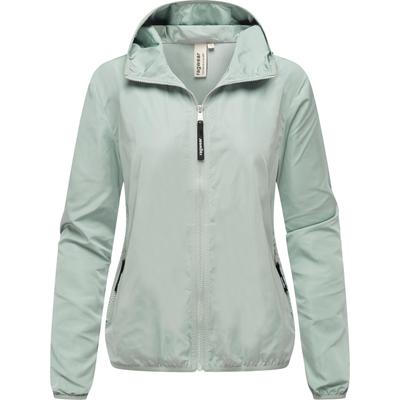 Outdoorjacke RAGWEAR "Vinzie C", Damen, Gr. S (36), grau, 100% Polyester, casual, lässig geschnitten hüftlang, hoch geschlossener Ausschnitt, Langarm Ärmel ohne Ärmelschlitz elastischer Bund mit Gummizug, Jacken, Extraleichte Übergangsjacke mit Kapuze Image