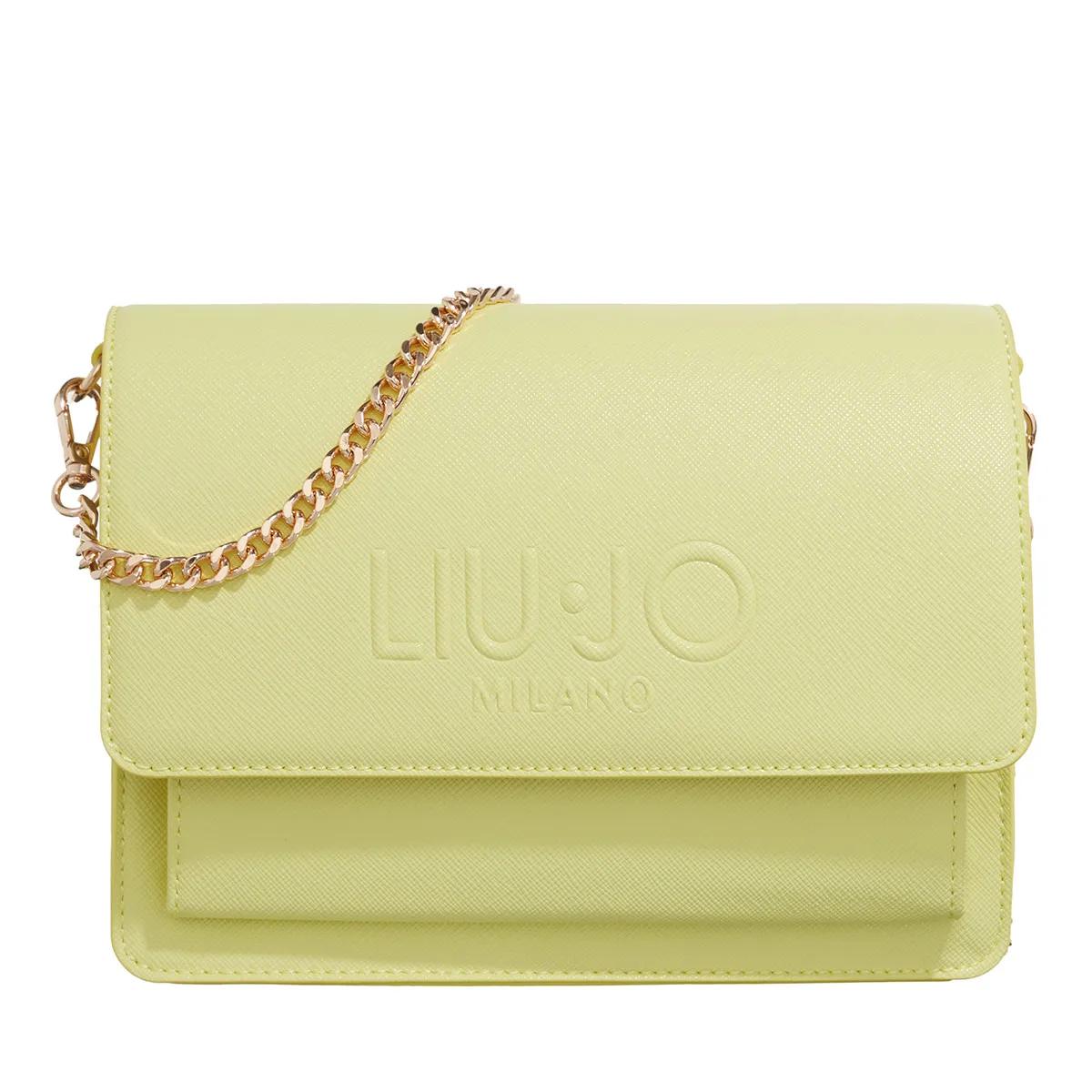 LIU JO Crossbody Bags - Utility M Crossbody - Gr. unisize - in Gelb - für Damen - aus Kunstleder & Kunstleder & Metallkette & Kunstleder