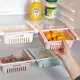 Organizzatore per frigorifero Scatola portaoggetti multifunzionale Cucina scalabile Risparmia spazio Cassetto Divisorio per alimenti in plastica per uova di frutta Scaffale a strati