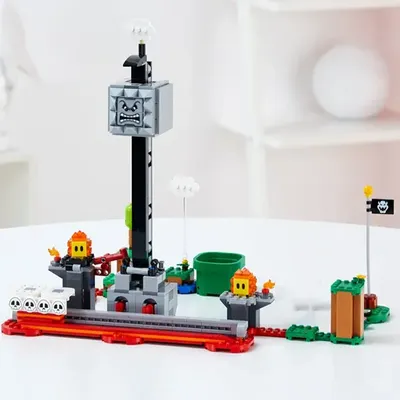 Compatible Brands Super Bros. Series Building Blocks Thwomp Drop Expansion Set Marioed Scan Code