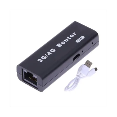 Mini Portable 3G/4G WiFi Wlan Hotspot WiFi Hotspot 150Mbps RJ45 USB Wireless Router with USB Cable