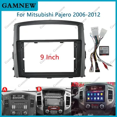 9 Inch Car Frame Fascia Adapter Canbus Box Android Radio Dash Fitting Panel Kit For Mitsubishi