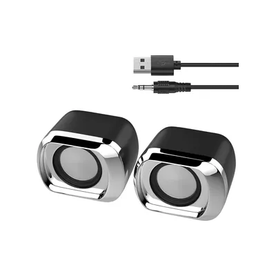 Computer Speaker - Compact and Delicate Laptop Speakers with Volume Control and 3.5 Mm Audio Plug,