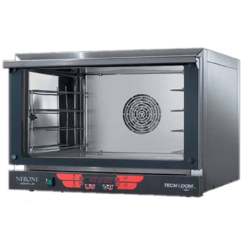 Umluftofen Tecnodom FED04NEPSV-PLUS - 4 Backbleche GN1/1 oder 60x40 cm - Digital - Klapptür Image
