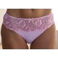 Bikinislip LASCANA "Wanda", Damen, Gr. 36/38, rosa (pink, rose), Microtouch, Spitze, Obermaterial: 80% Polyamid, 12% Polyester, 8% Elasthan, figurbetont, Unterhosen, mit Stickerei Spitze in floraler Optik