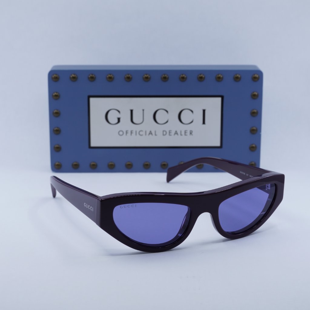 Gucci Accessories | Final Price! Gucci Gg1919s 007 Plum/Violet Sunglasses | Color: Blue/Purple | Size: 55 - 19 - 145