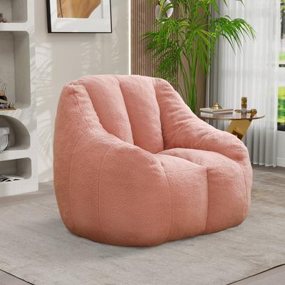 Upholstered Bean Bag Chair,Modern Lazy Floor Sofa Chair