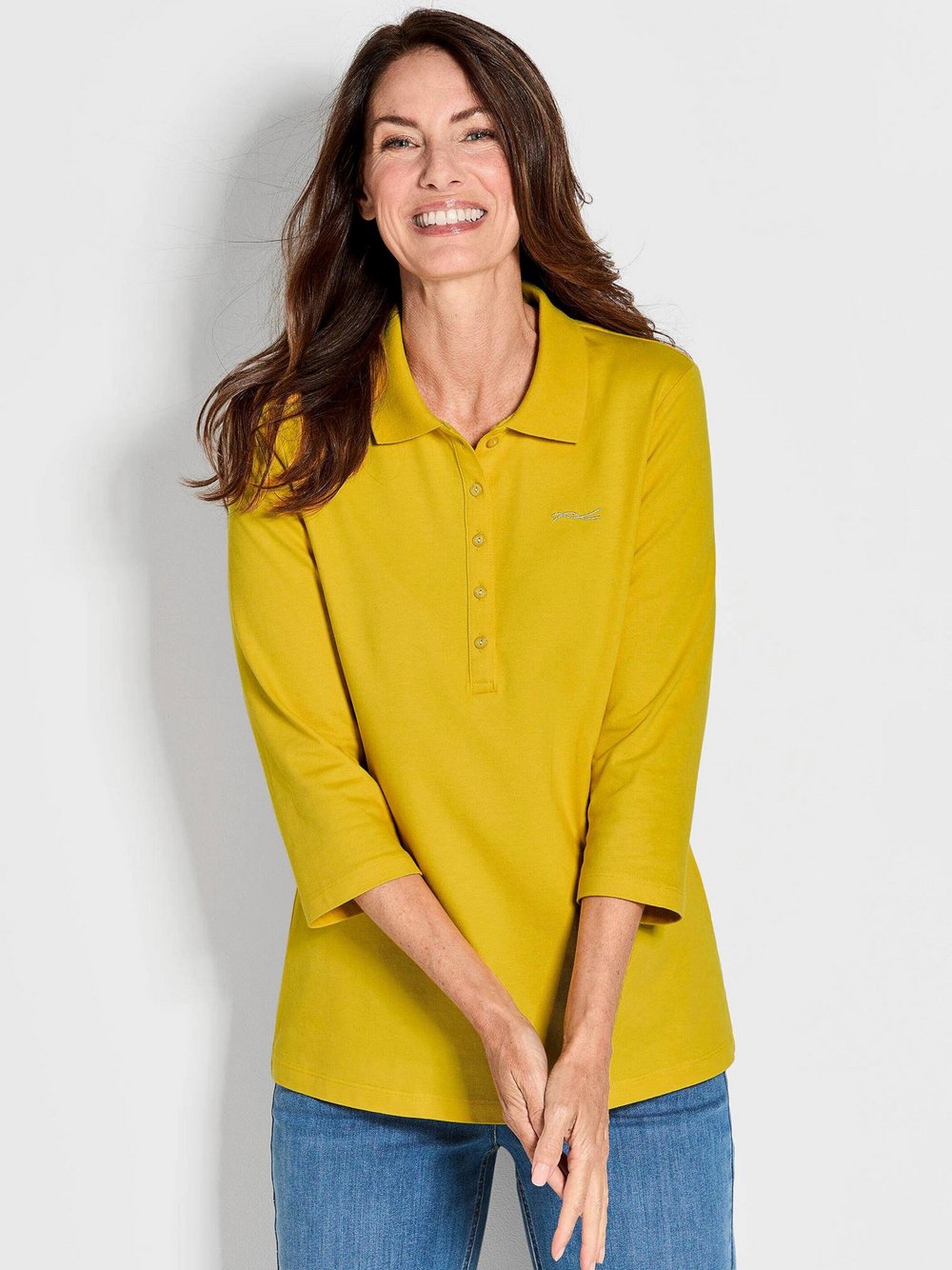 Goldner Poloshirts Damen gelb, 44 Image