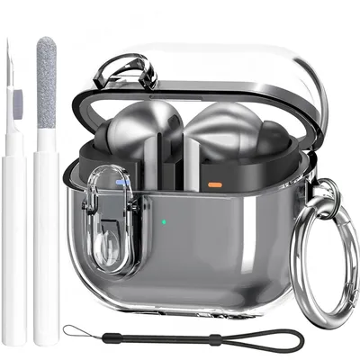 【4 IN 1】Hülle für Galaxy Buds 3 Pro [LED vorne sichtbar] Kabellose Ladehülle süß für Frau für Samsung Galaxy Buds3 Lock Cases