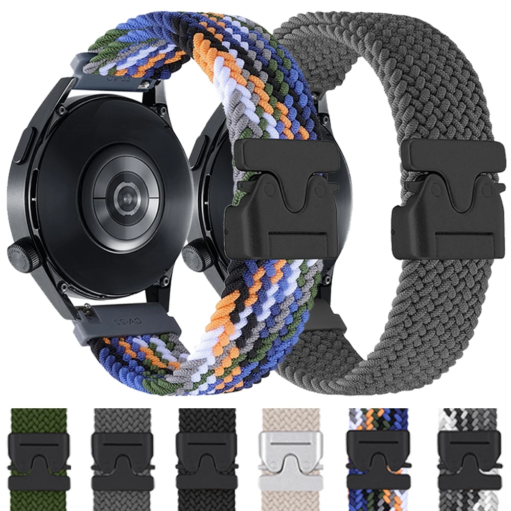 Für Realme Watch 2/3/S Pro Atmungsaktives geflochtenes Armband für Realme Watch 2 3S Nylon Ersetzen Sie das Armband 20 22 mm Sportarmband Correa Image