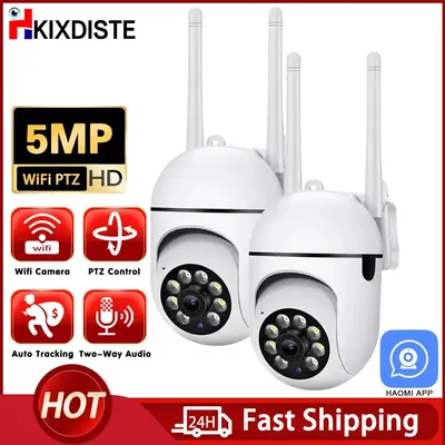 5MP PTZ Wifi IP Kamera Cloud Storage PTZ Steuerung CCTV Sicherheit Kamera Outdoor Zwei-Wege Audio Auto Tracking Drahtlose PTZ Kamera