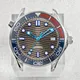 For Seamaster 300 Watch Case Dial Hands Luminous Dial Hands Fit NH34 NH35 NH36 Movement 100m Waterproof Stainless Steel Case