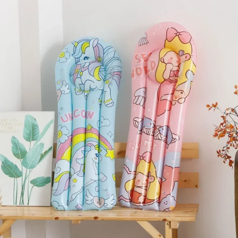 Sommer kinder Aufblasbare Spielzeug Surfbrett mit Griff Outdoor Cartoon Aufblasbare Schwimm FloatWater Party Pool Zubehör