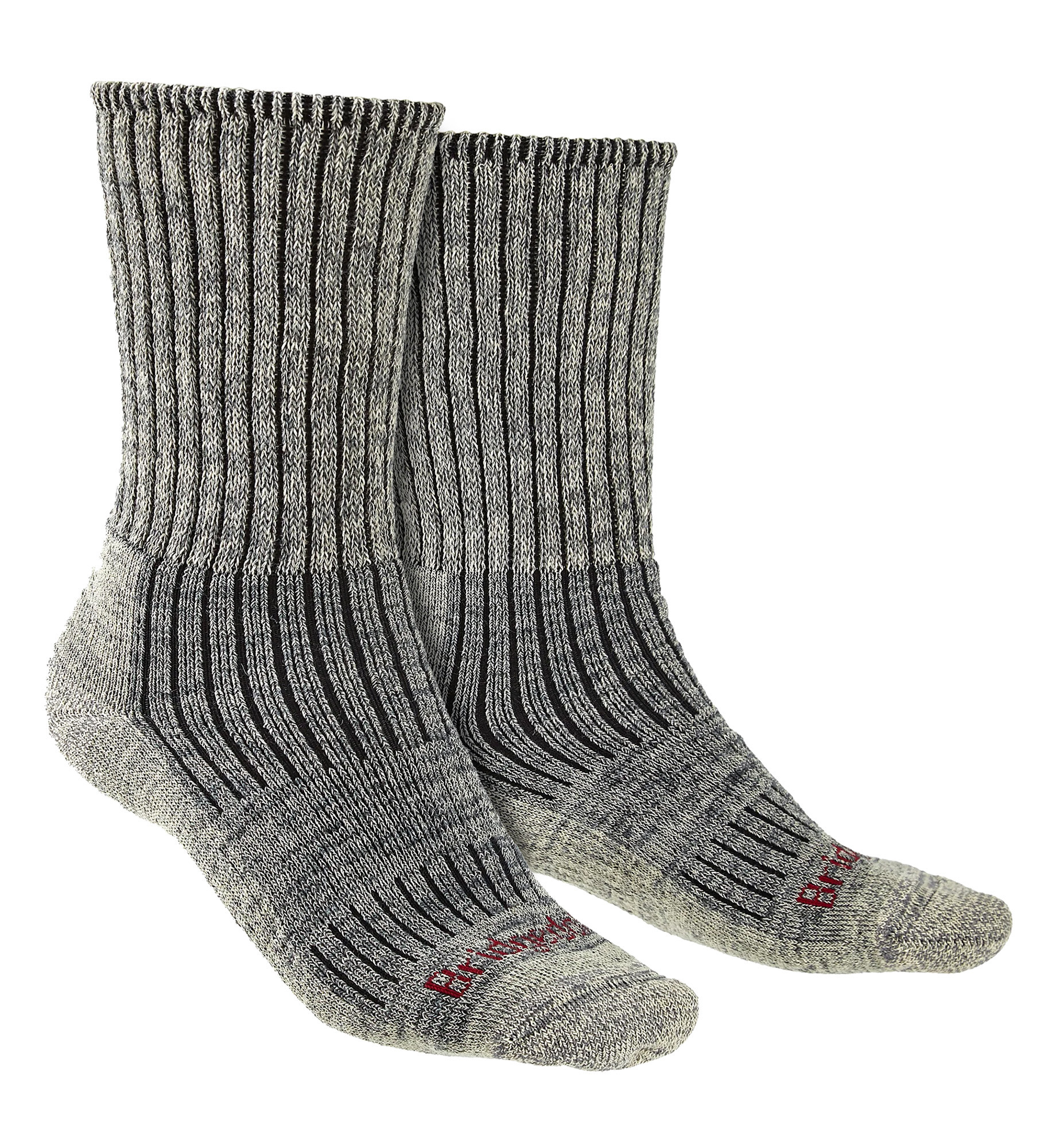 Bridgedale - Herren Wandern Midweight Merinowolle Socken - Stein grau Image