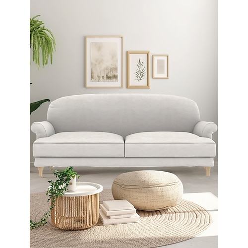 Sofabezug einfarbig gesteppte Samt-Schonbezüge Essebodacover Litb Prime Cover Image