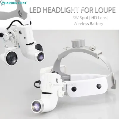 Dental Surgical LED Headlight 5W Focusing Brightness Ajustable Headlamp Dentistry 2.5X 3.5X