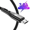GTWIN 3A Micro USB Cable Fast Charging Data Cord For Xiaomi Huawei Samsung Android Mobile Phone Charger Wire 0.5m 1m 2m 3m