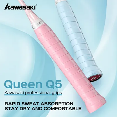 Kawasaki overgrips padel Comfortable Women's Tennis Grip Queen Q5 3Pcs/bag Badminton Tennis